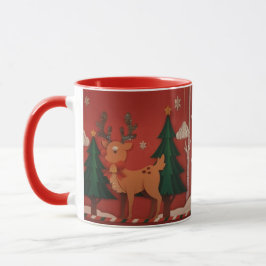 Caneca Mug Christmas fawn