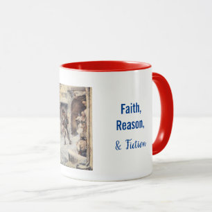 Caneca Mug com Bob Cratchit carregando Tiny Tim