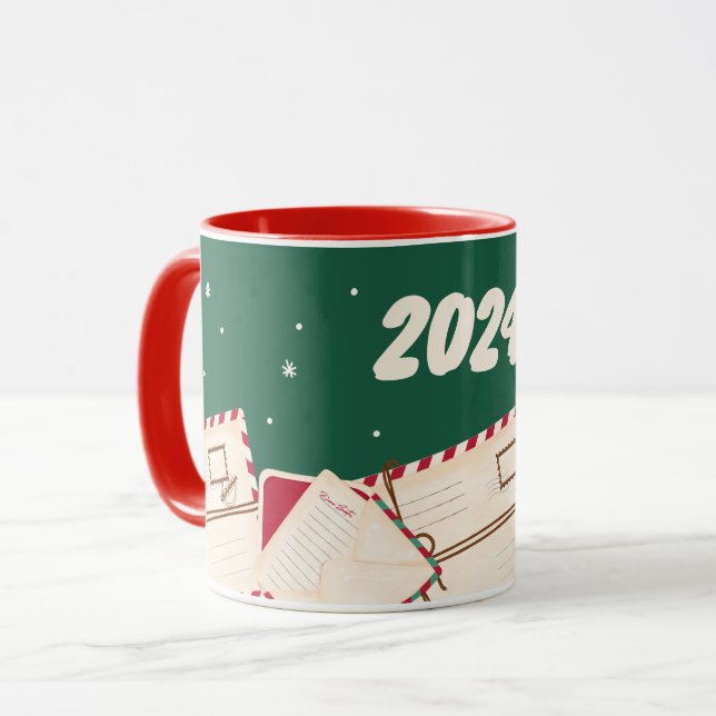 Caneca Mug com cartas de Natal de 2024 (Frente Esquerda)