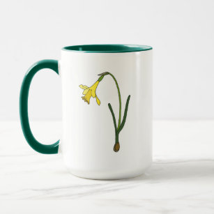 Caneca Mug com daffodil design
