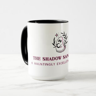 Caneca Mug com logotipo de Cheio rosa e preto