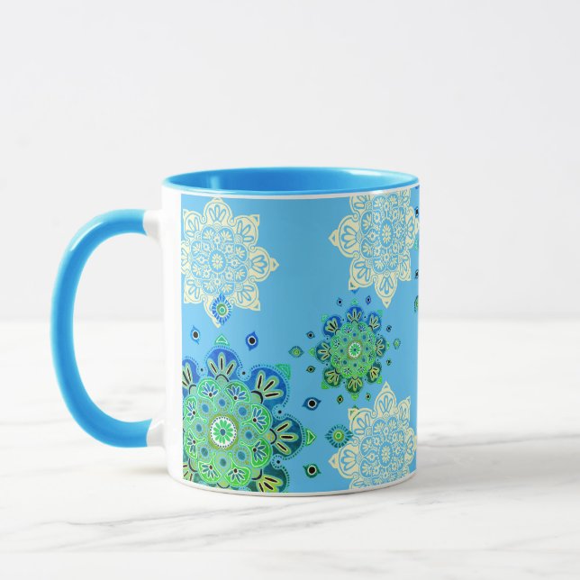 Caneca Mug com Medalhões Coloridos (Esquerda)