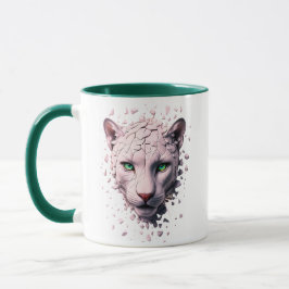 Caneca Mug com o estranho retrato de uma pantera