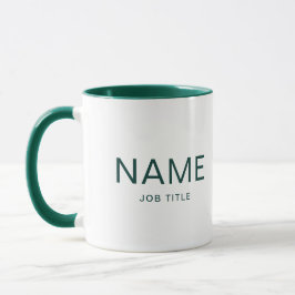 Caneca Mug Combo Verde Hunter Personalizado com Seu Nome