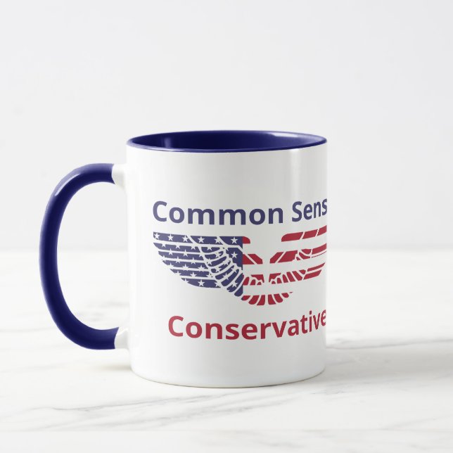 Caneca Mug Common Sense Conservador (Esquerda)