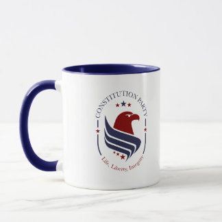 Caneca Mug, Constitution Party, Eagle, oval Coffee Mug