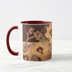 Caneca Mug: Continua A Vida Com Flores