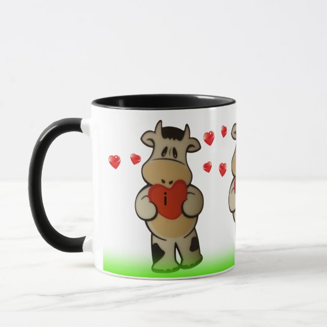 Caneca Mug Cow I love you  (Esquerda)