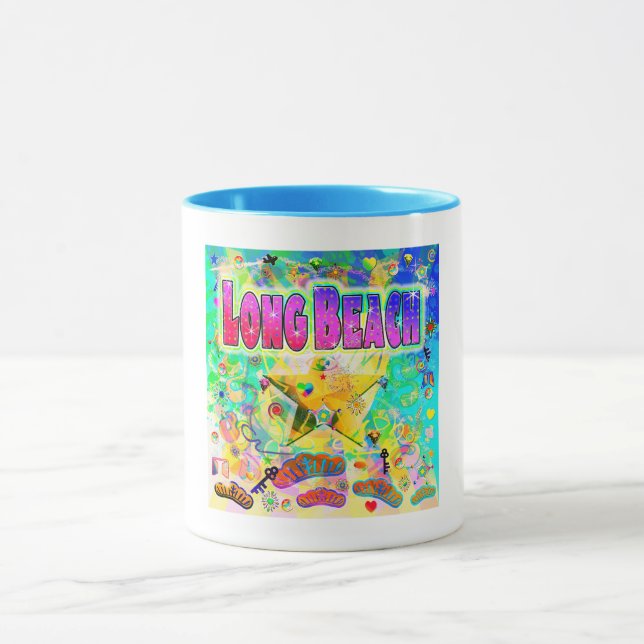 Caneca Mug da Hora da Época de Longa Praia (Centro)
