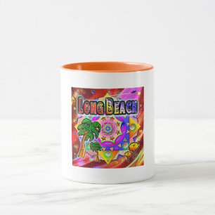 Caneca Mug de Amigos Tropicais de Long Beach