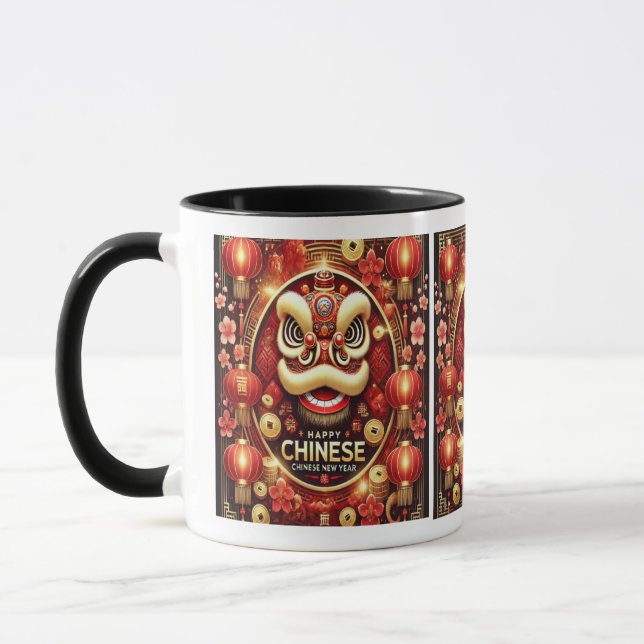 Caneca Mug de Ano Novo Chinês Feliz (Esquerda)