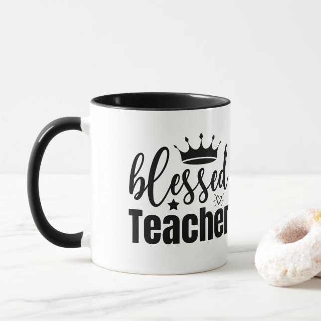 Caneca Mug de Apreciação do Professor | Obrigado presente (Com Donut)
