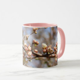 Caneca Mug de Árvore de Maçã Rosa-Rosa-Brilhante