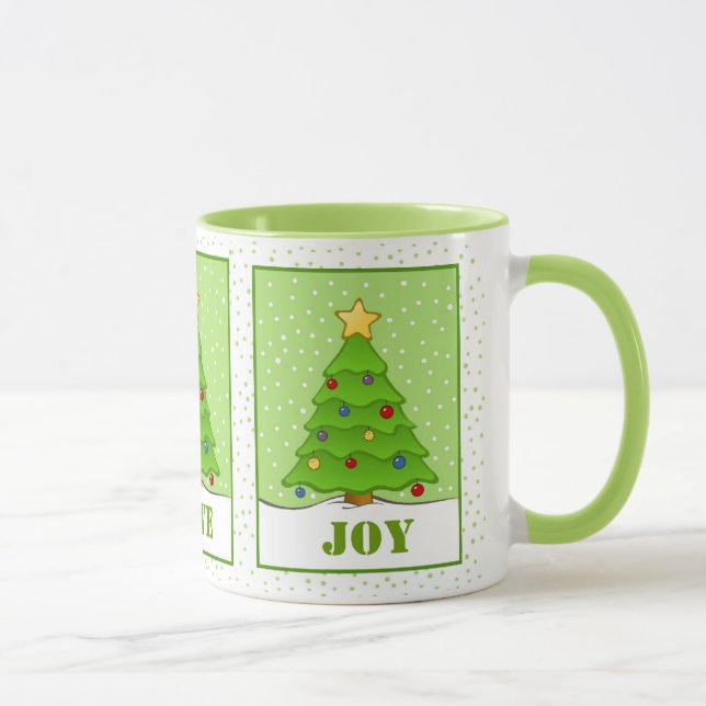 Caneca Mug de árvore de Natal bonito (Direita)