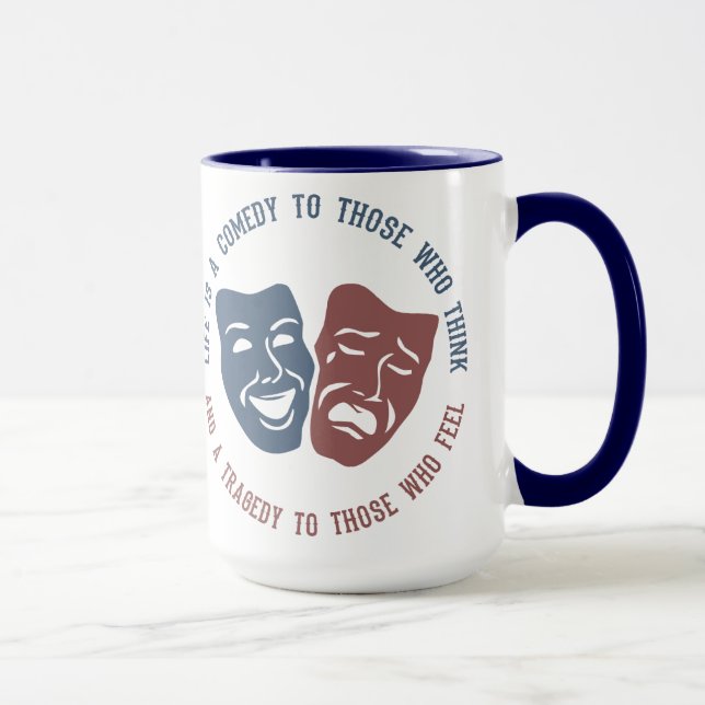 Caneca Mug de aspas LIFE - escolha estilo e cor (Direita)