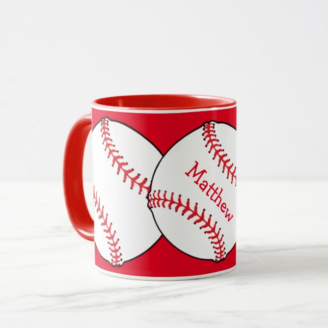 Caneca Mug de baseball Ringer (Frente Esquerda)