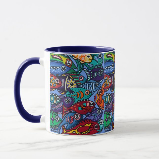 Caneca Mug De Bebida Selvagem Maravilhosa Coloridamente D (Esquerda)