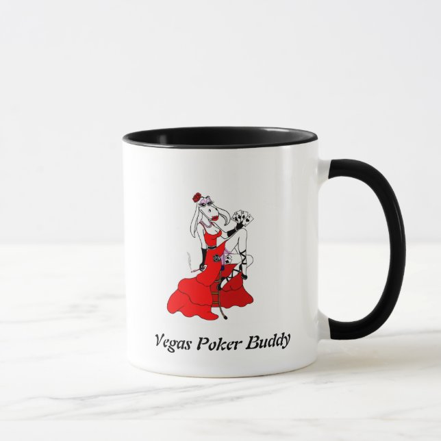 Caneca Mug de Café Buddy Poker Vegas (Direita)