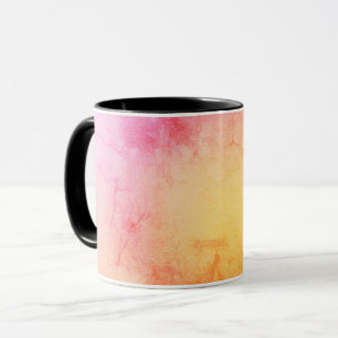 Caneca Mug de café com gradiente de mármore sunset