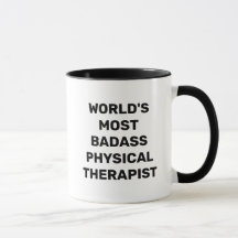 Mug de café com terapeuta física mais badass do mu
