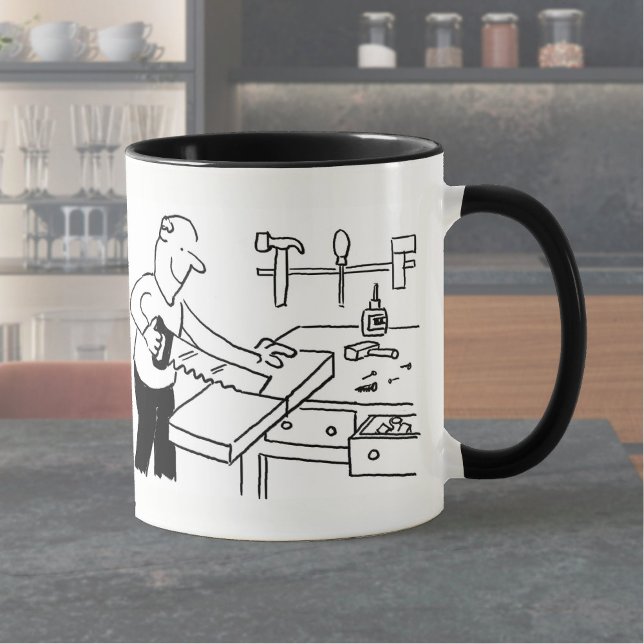 Caneca Mug de café com uma ilustração do carpinteiro (Criador carregado)