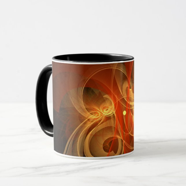 Caneca Mug de café de Abstrato mágica da manhã (Frente Esquerda)