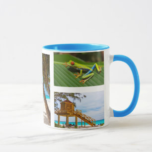Caneca Mug de Café de Colagem de Foto de Férias Exótic