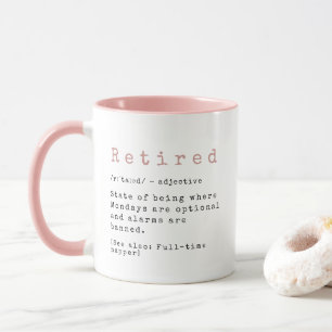 Caneca Mug De Café De Definição Aposentado - Napper De Ch