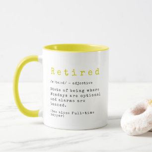 Caneca Mug De Café De Definição Aposentado - Napper De Ch