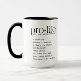 Caneca Mug De Café De Definição Pro-Life