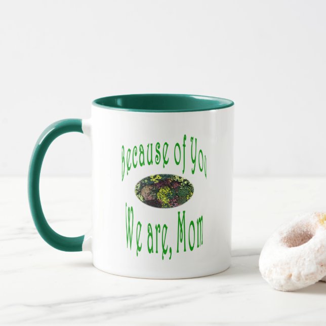 Caneca Mug De Café De Dois Tom (Com Donut)