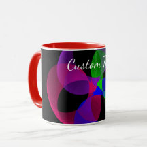 Mug de Café de Fusão Geométrica Multicolorida