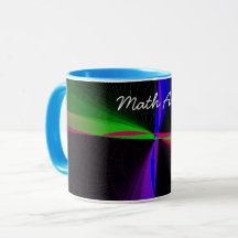 Mug de café de onda geométrica de quatro vias