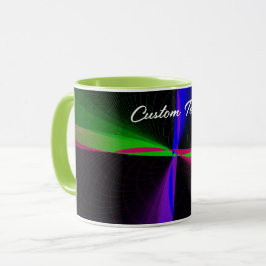 Caneca Mug de café de onda geométrica de quatro vias