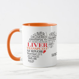 Caneca Mug De Café De Sobrevivência Hepática Personalizad