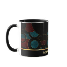 Mug de café geométrico de abstrato Art
