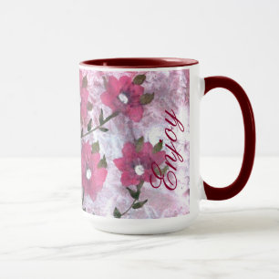 Caneca Mug de café magenta esfolada