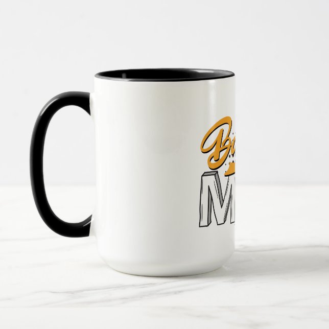 Caneca Mug de Café MoM de Baseball Personalizado (Esquerda)