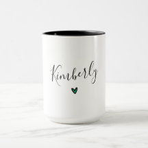 Mug de café personalizado com nome