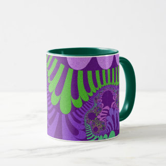 Caneca Mug de café verde roxo personalizado