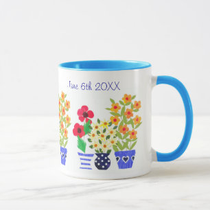 Caneca Mug de Casamento de 'Energia Flor' Personalizável