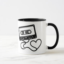 Caneca Mug de Cassete Retroativo - Um Sip de Nostalgia