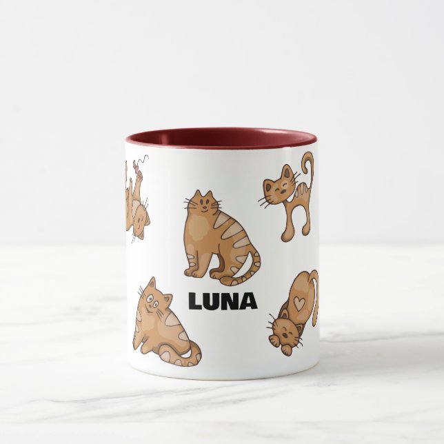Caneca Mug de Cat Personalizado - Presente Personalizado  (Centro)