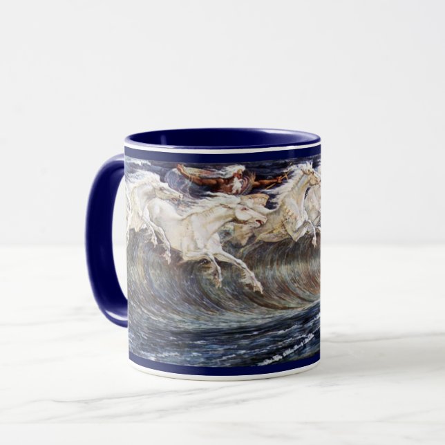 Caneca Mug de Cavalo de Netuno (Frente Esquerda)