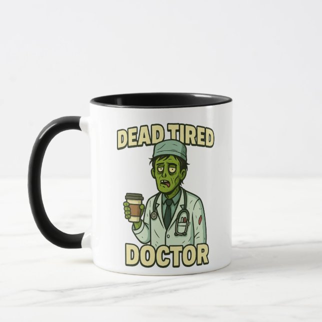 Caneca Mug de Cirurgia do Dia de as Bruxas engraçado (Esquerda)