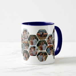 Caneca Mug de Colagem de Fotos Personalizada - Presente P