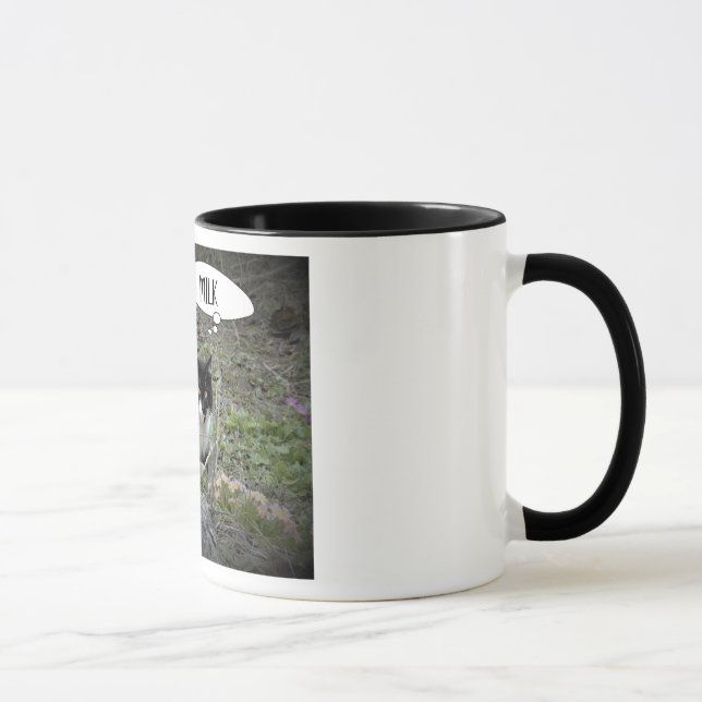 Caneca Mug de Combinação de Texto Personalizado de Foto C (Direita)