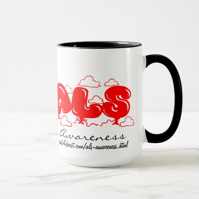 Caneca Mug de consciência ALS (Direita)
