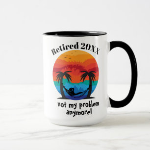 Caneca Mug de Data Aposentada Personalizada