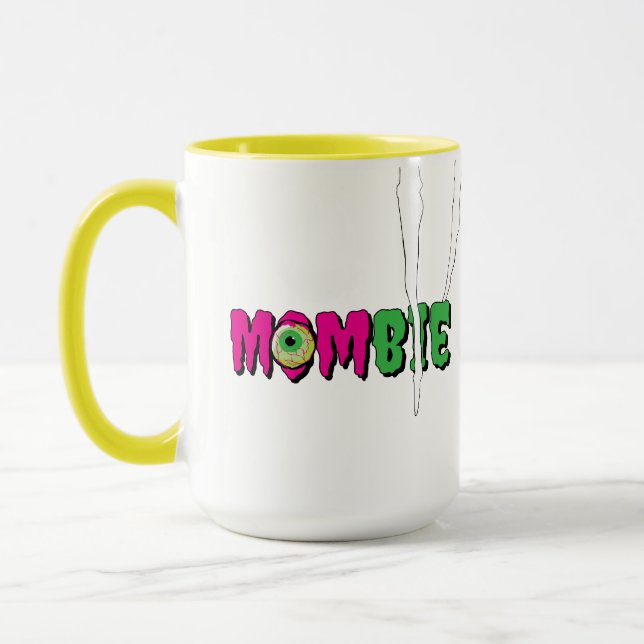 Caneca Mug de Dia de as Bruxas engraçado da MOMbie Ghouli (Esquerda)